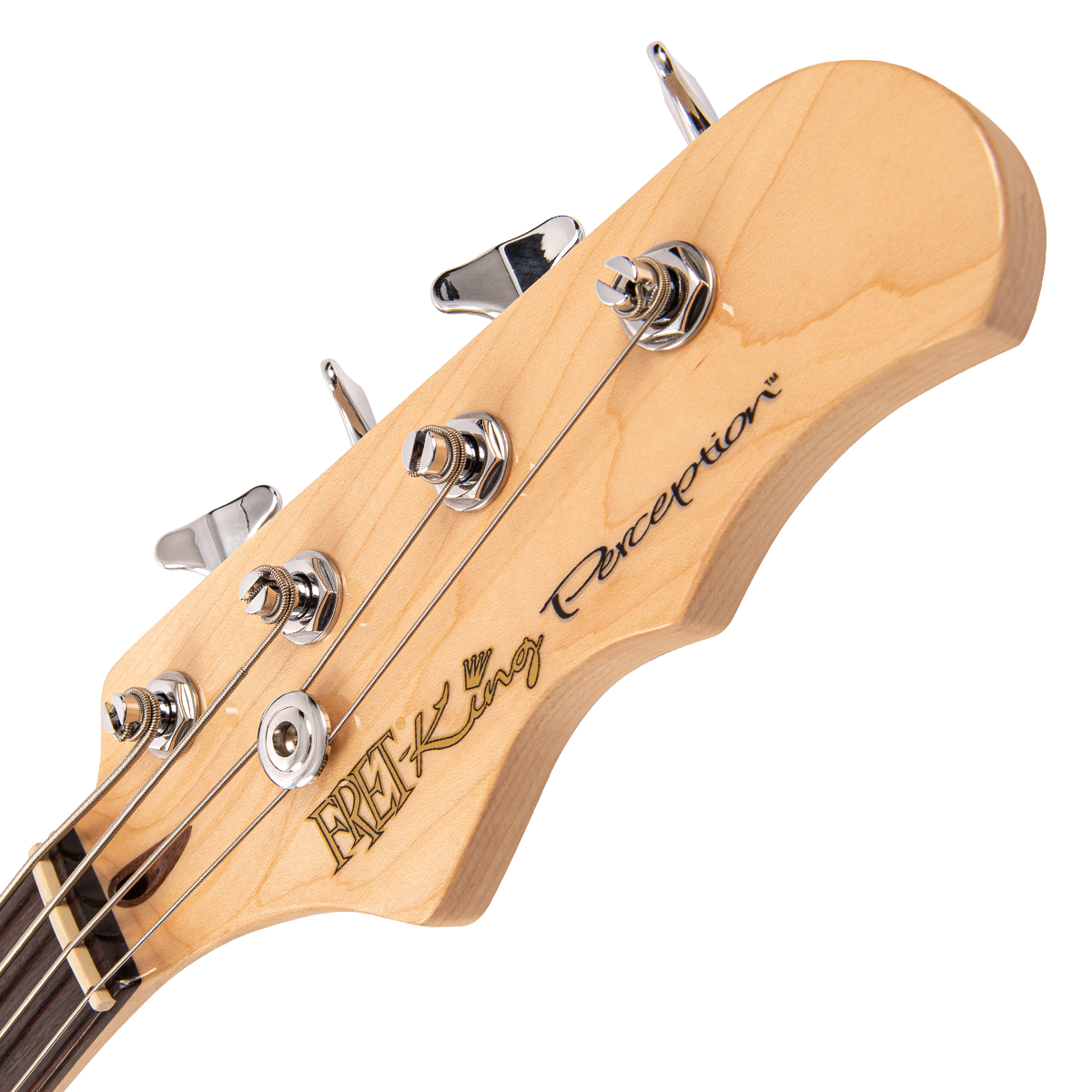 Natural Ash Fret-King Perception Custom Bass Guitar