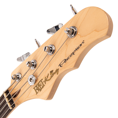 Natural Ash Fret-King Perception Custom Bass Guitar