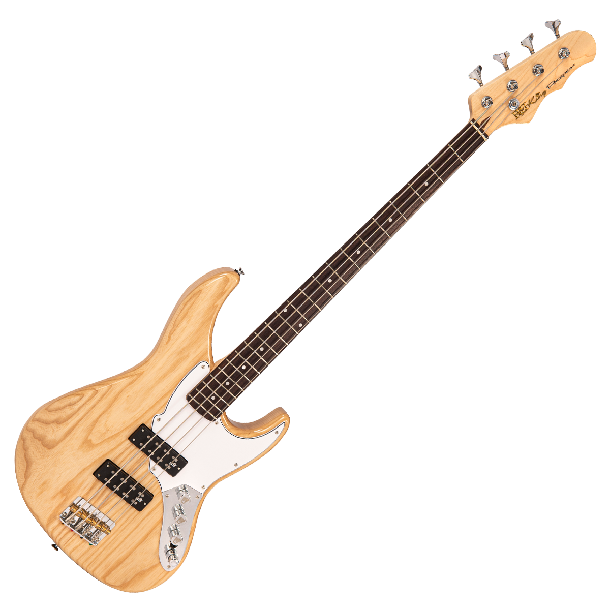 Natural Ash Fret-King Perception Custom Bass Guitar