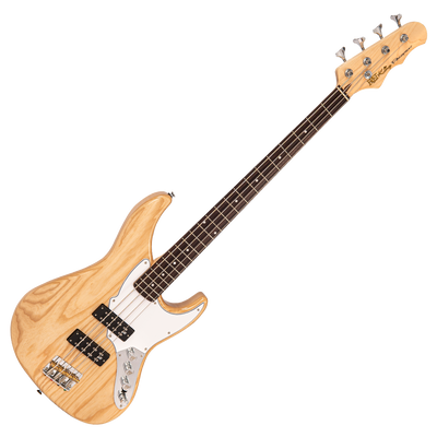 Natural Ash Fret-King Perception Custom Bass Guitar