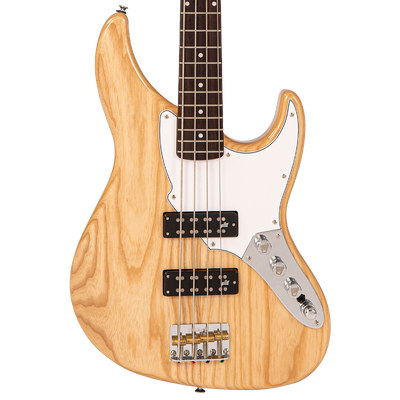 Natural Ash Fret-King Perception Custom Bass Guitar