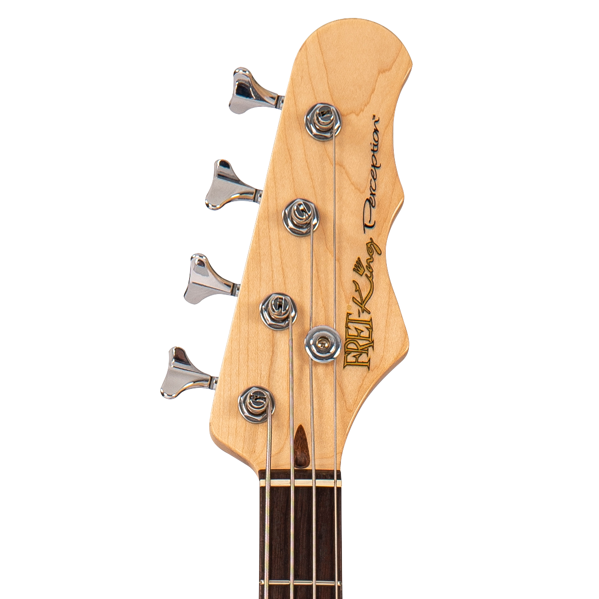 Natural Ash Fret-King Perception Custom Bass Guitar