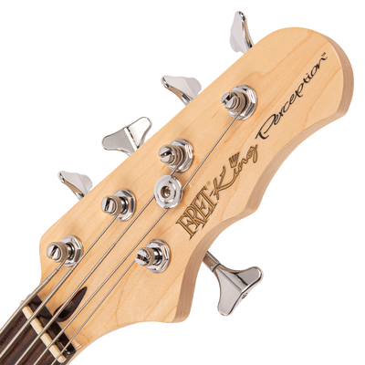 Original Classic Burst Fret-King Perception Custom 5 String Bass Guitar