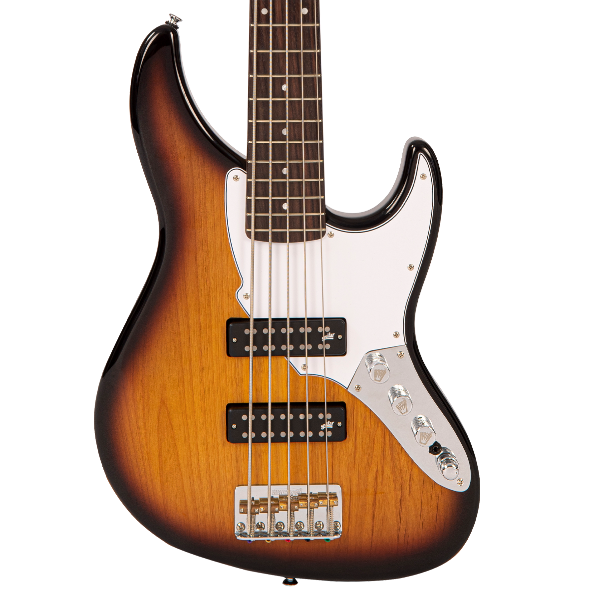 Original Classic Burst Fret-King Perception Custom 5 String Bass Guitar