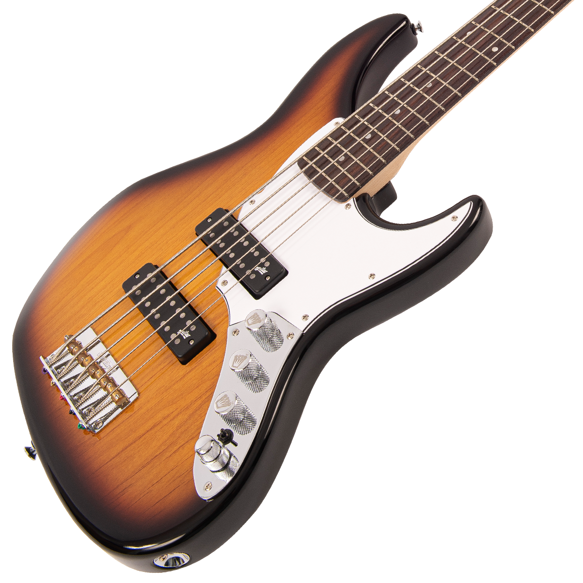 Original Classic Burst Fret-King Perception Custom 5 String Bass Guitar