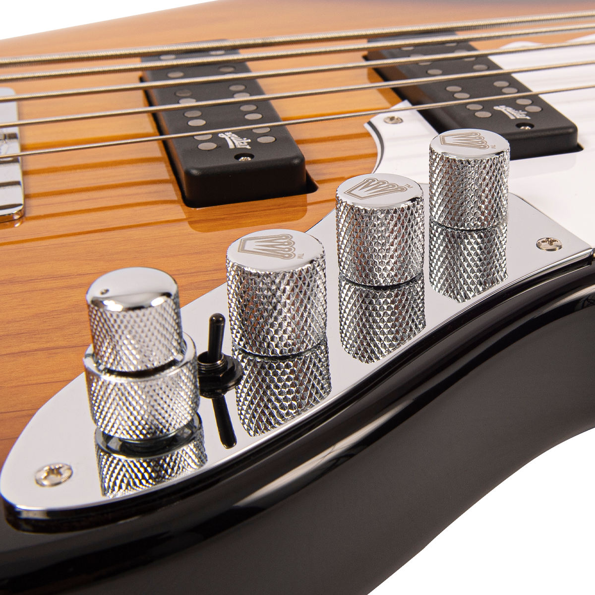 Original Classic Burst Fret-King Perception Custom 5 String Bass Guitar