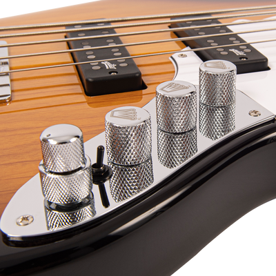Original Classic Burst Fret-King Perception Custom 5 String Bass Guitar