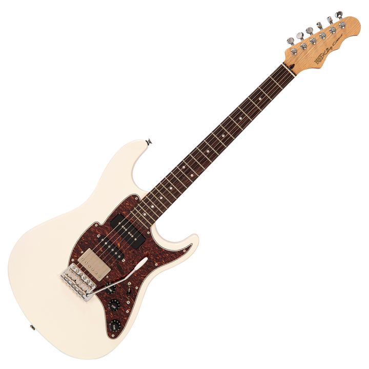 Vintage White Fret-King Corona Custom Electric Guitar
