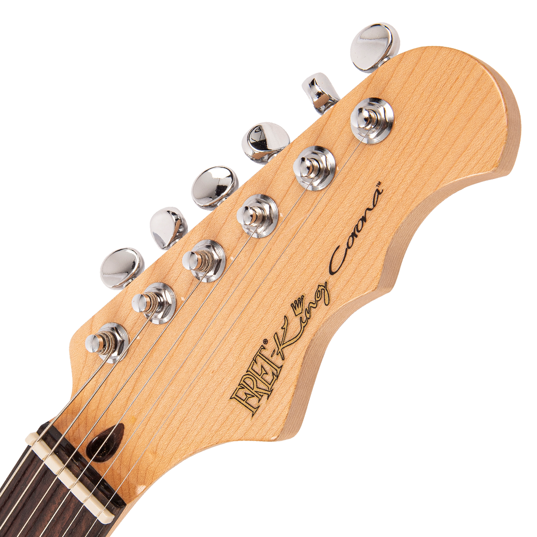Vintage White Fret-King Corona Custom Electric Guitar
