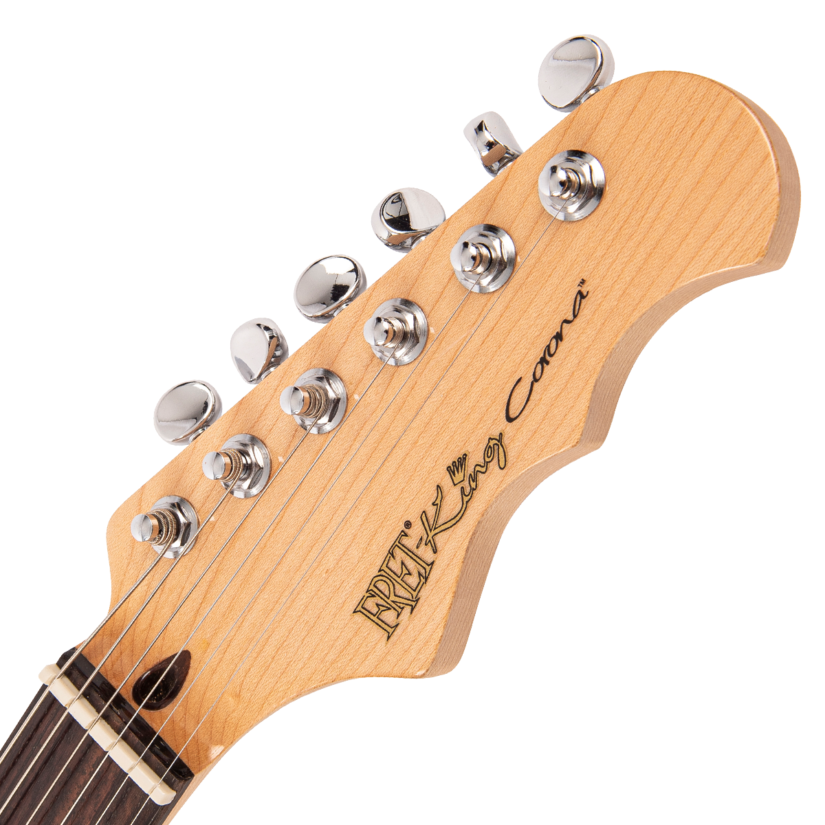 Vintage White Fret-King Corona Custom Electric Guitar