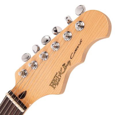 Vintage White Fret-King Corona Custom Electric Guitar