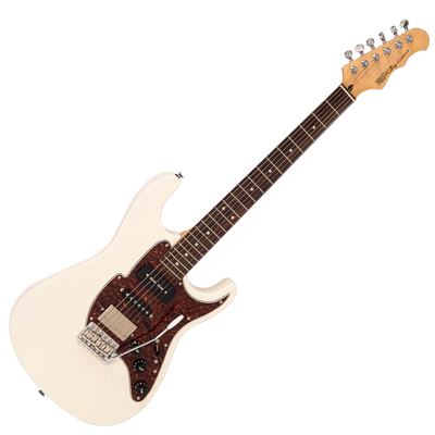 Vintage White Fret-King Corona Custom Electric Guitar