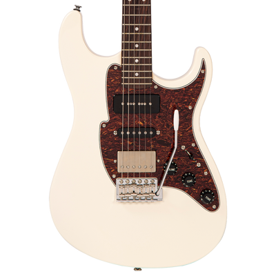 Vintage White Fret-King Corona Custom Electric Guitar