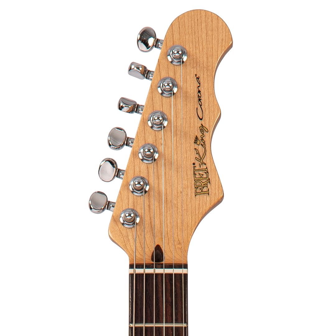 Vintage White Fret-King Corona Custom Electric Guitar