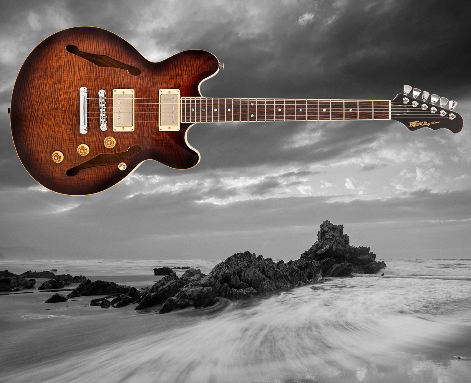Fret-King guitars, professional working instruments designed in the UK